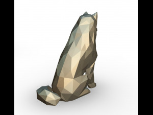 Samoyed figure 3D Print Model
