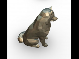 Samoyed figure 3D Print Model