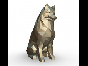 Samoyed figure 3D Print Model