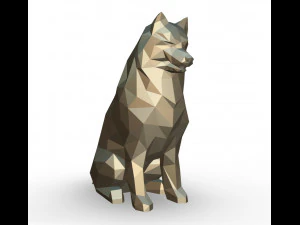 Figura Samoiedo Modello di stampa 3D