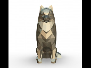 Samoyed figure 3D Print Model