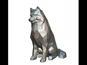 Samoyed figure 3D Print Model