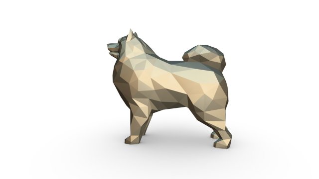 samoyed figure 3D-Druckmodell .c4d .max .obj .3ds .fbx .stl .blend 
