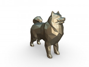 samoyed figure 3D-Druckmodell