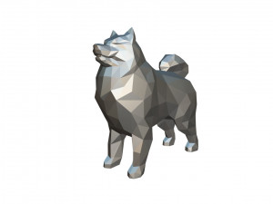 samoyed figure 3D-Druckmodell