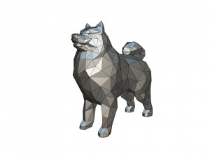 samoyed figure 3D-Druckmodell