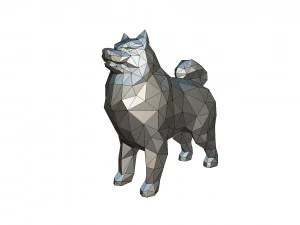 figura del samoiedo Modello di stampa 3D