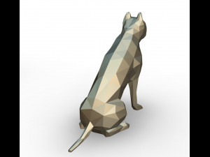 Pit bull figure 3D Baskı Modeli