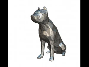 Pit bull figure 3D Print Model