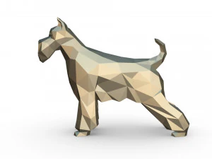 schnauzer dog figure 3D Print Model