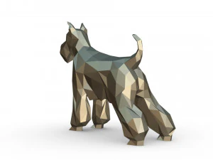 schnauzer dog figure 3D Print Model