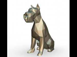 Schnauzer dog figure 3D Print Model