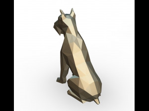 Schnauzer dog figure 3D Print Model