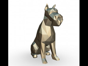 Schnauzer dog figure 3D Print Model