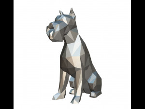 Schnauzer dog figure 3D Print Model
