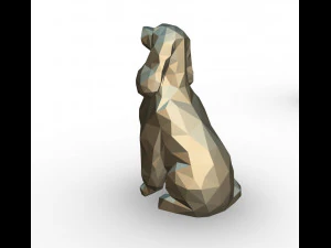 figura di cocker spaniel Modello di stampa 3D
