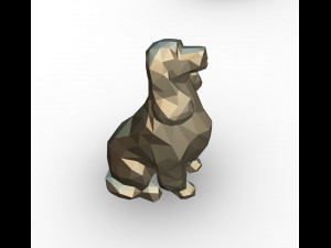 cocker spaniel figure 3D-printmodel