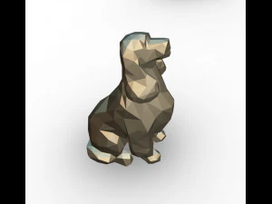 figura di cocker spaniel Modello di stampa 3D