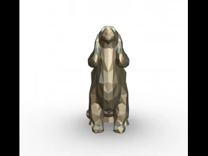 figura di cocker spaniel Modello di stampa 3D