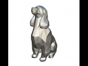 cocker spaniel figure 3D-printmodel