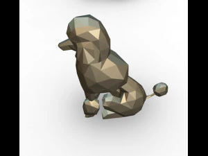 figura di barboncino Modello di stampa 3D