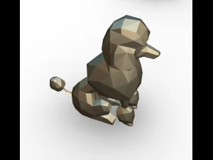 figura di barboncino Modello di stampa 3D