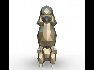 figura di barboncino Modello di stampa 3D