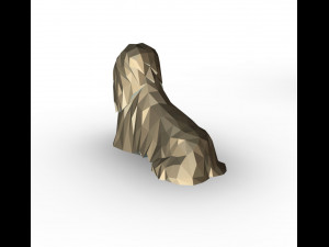 lhasa apso figure 3D Baskı Modeli