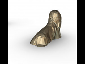 lhasa apso figure 3D Baskı Modeli