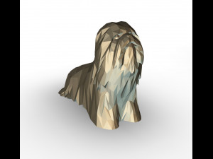 lhasa apso figure 3D Baskı Modeli