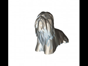 lhasa apso figure 3D Baskı Modeli