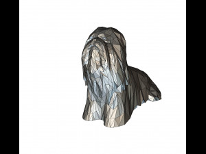 lhasa apso figure 3D Baskı Modeli