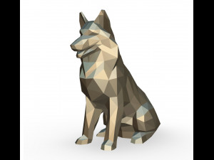 shetland shepherd figure 3D Print Model