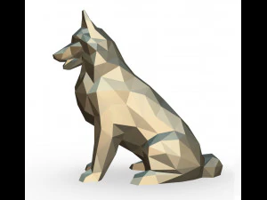 shetland shepherd figure 3D Print Model