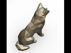 shetland shepherd figure 3D Print Model