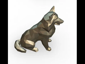 shetland shepherd figure 3D Print Model