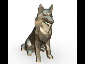 shetland shepherd figure 3D Print Model
