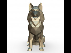 shetland shepherd figure Modello di stampa 3D