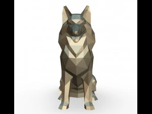 shetland shepherd figure 3D Print Model