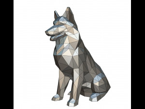 shetland shepherd figure Modello di stampa 3D