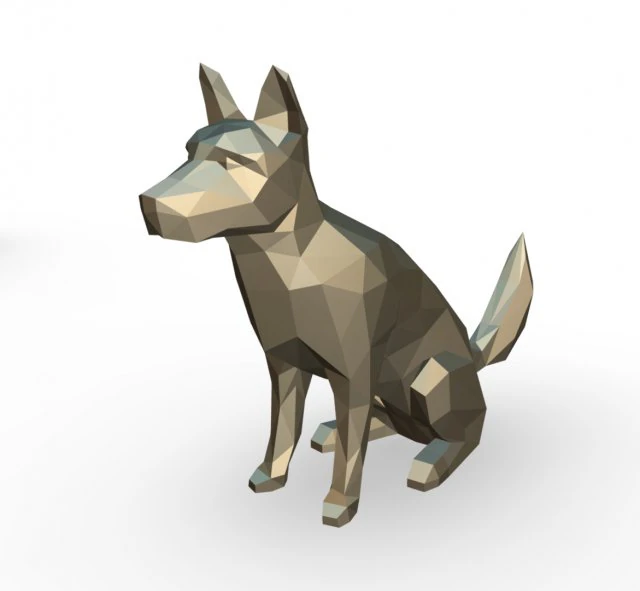 blue heeler figure 3D Print Model .c4d .max .obj .3ds .fbx .stl .blend 