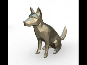 blauw heelerfiguur 3D printmodel