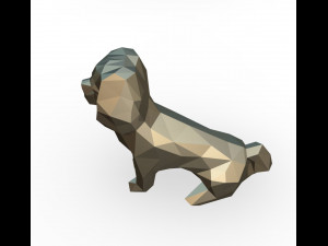 Pekingese figure 3D Print Model