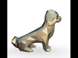 Pekingese figure 3D Print Model