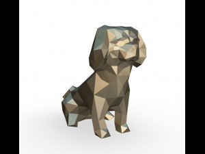 Pekingese figure 3D Print Model