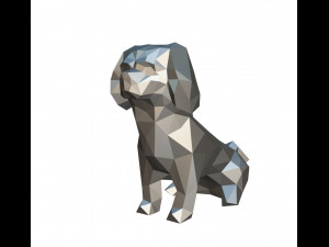Pekingese figure 3D Print Model
