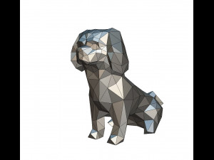 Pekingese figure 3D Print Model
