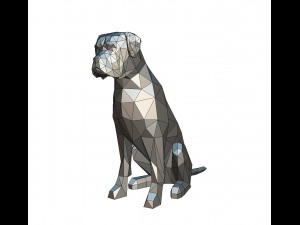 boxer figure Modello di stampa 3D