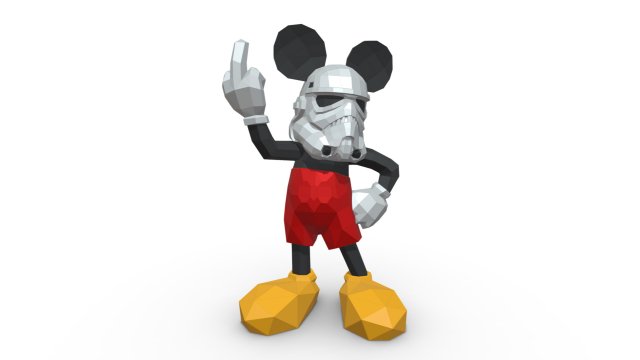 mickey mouse figure 3D Принт Модель .c4d .max .obj .3ds .fbx .stl .blend 