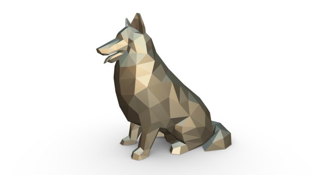 collie dog figure 3D 打印模型 .c4d .max .obj .3ds .fbx .stl .blend